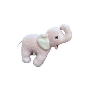 Vintage Cuddle Toys Pink Elephant stuffed animal/plush